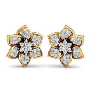 Diamond Dahlia Earrings