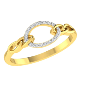 Aura link diamond ring