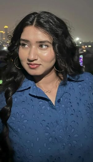 Navy Blue Hakoba Floral Co-ord Set