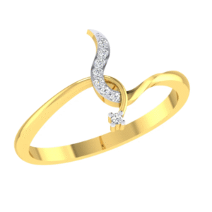 The Serpentine Diamond Ring