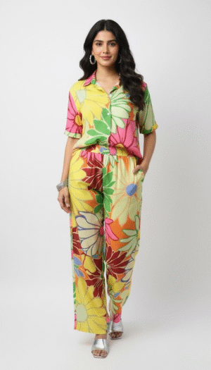 70s Pop Floral Lounge Wear